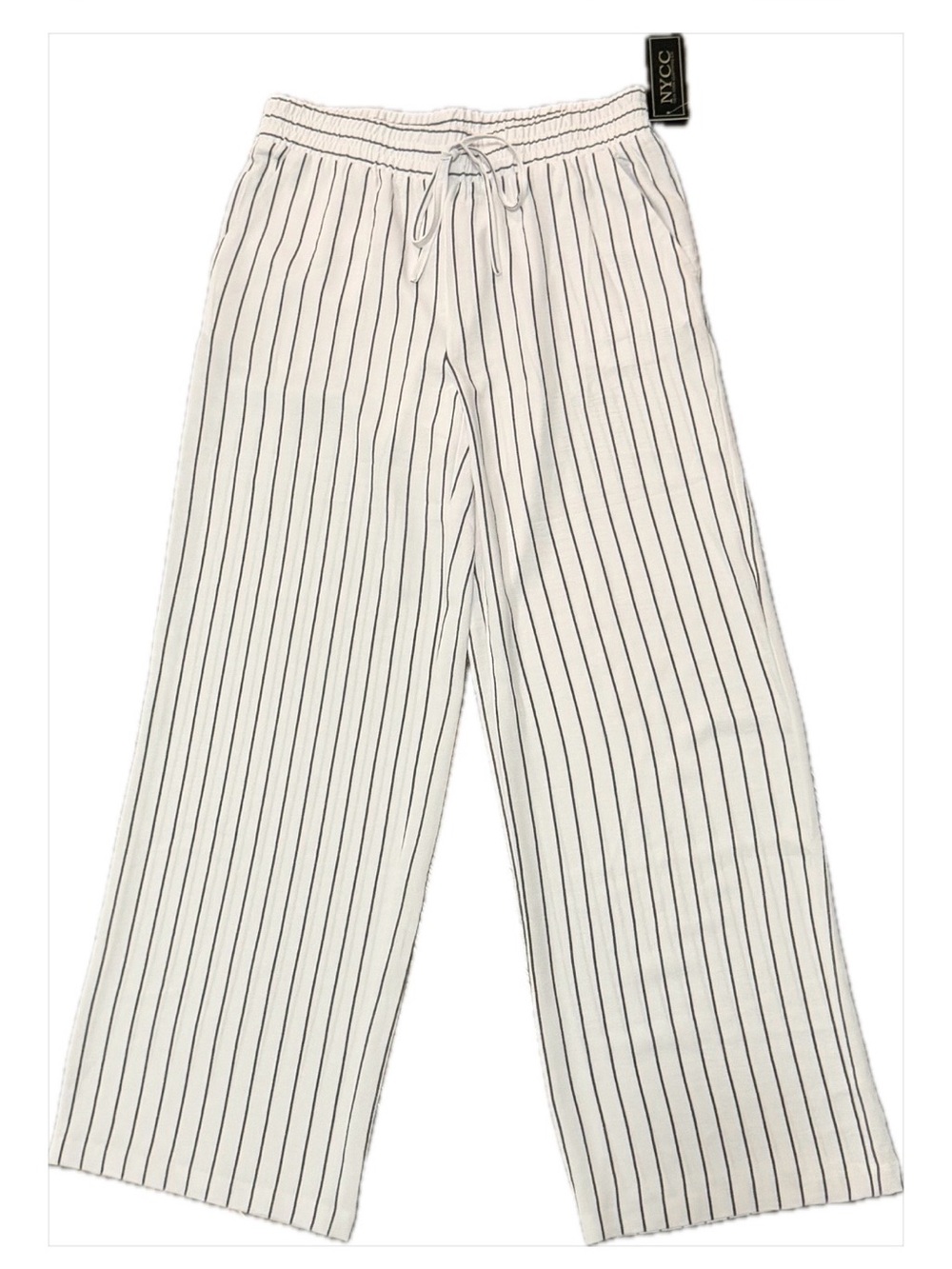 NYCC Wide Leg Striped Pants Sz M NWT